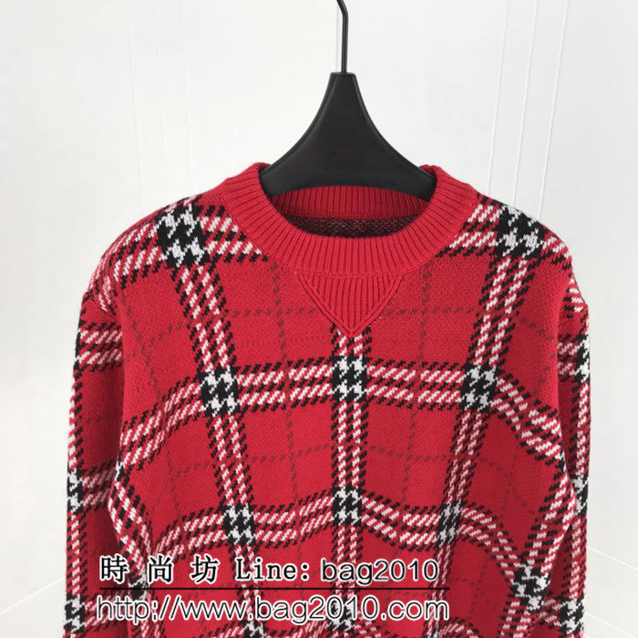 BURBERRY巴寶莉 18ss秋冬新款針織毛衣 延續經典格紋系列 官網同步發售 男女同款 ydi2636